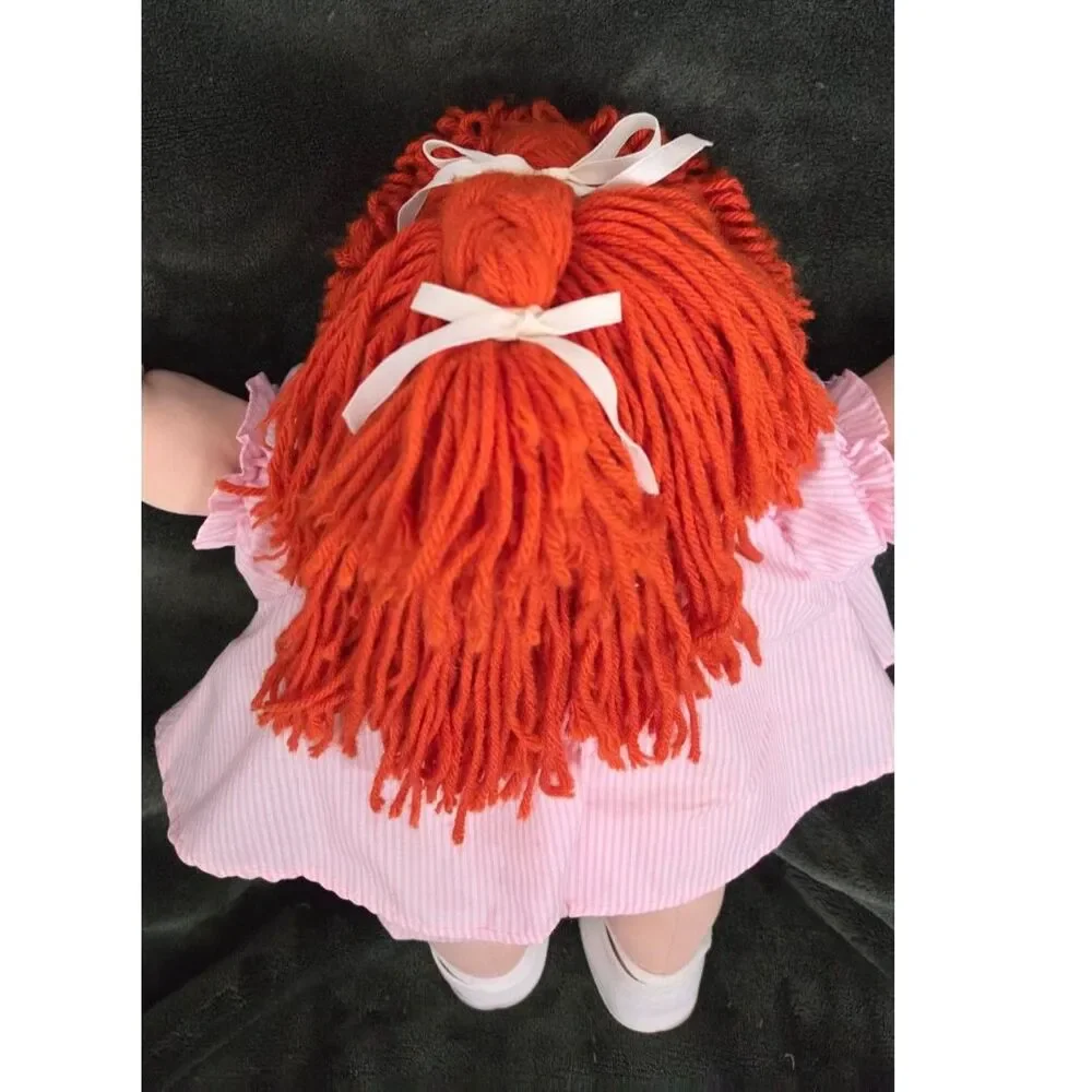 1985 VTG Cabbage Patch Kids CPK Doll Red Hair Green Eyes Dimple Mold #1 Coleco P
